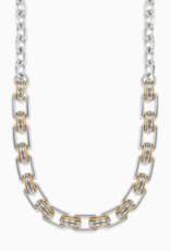 Mosaic Two Tone Links Necklace