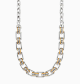 Mosaic Two Tone Links Necklace