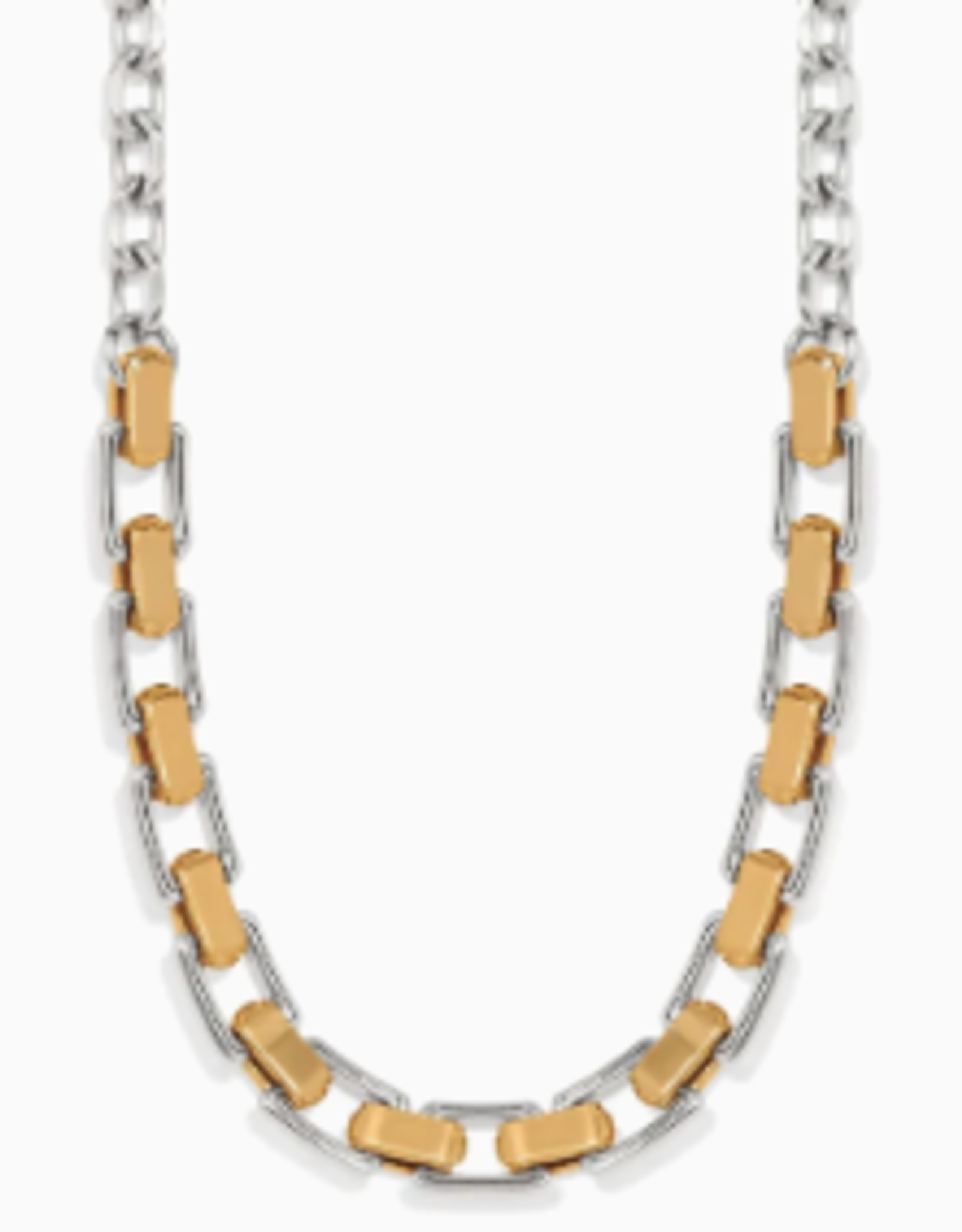 Mosaic Two Tone Links Necklace