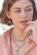 Mosaic Two Tone Links Necklace