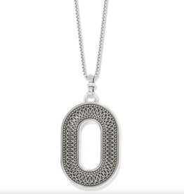 Ferrara Siena Silver Oval Necklace