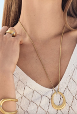 Meridian Geo Open Ring Pendant Necklace