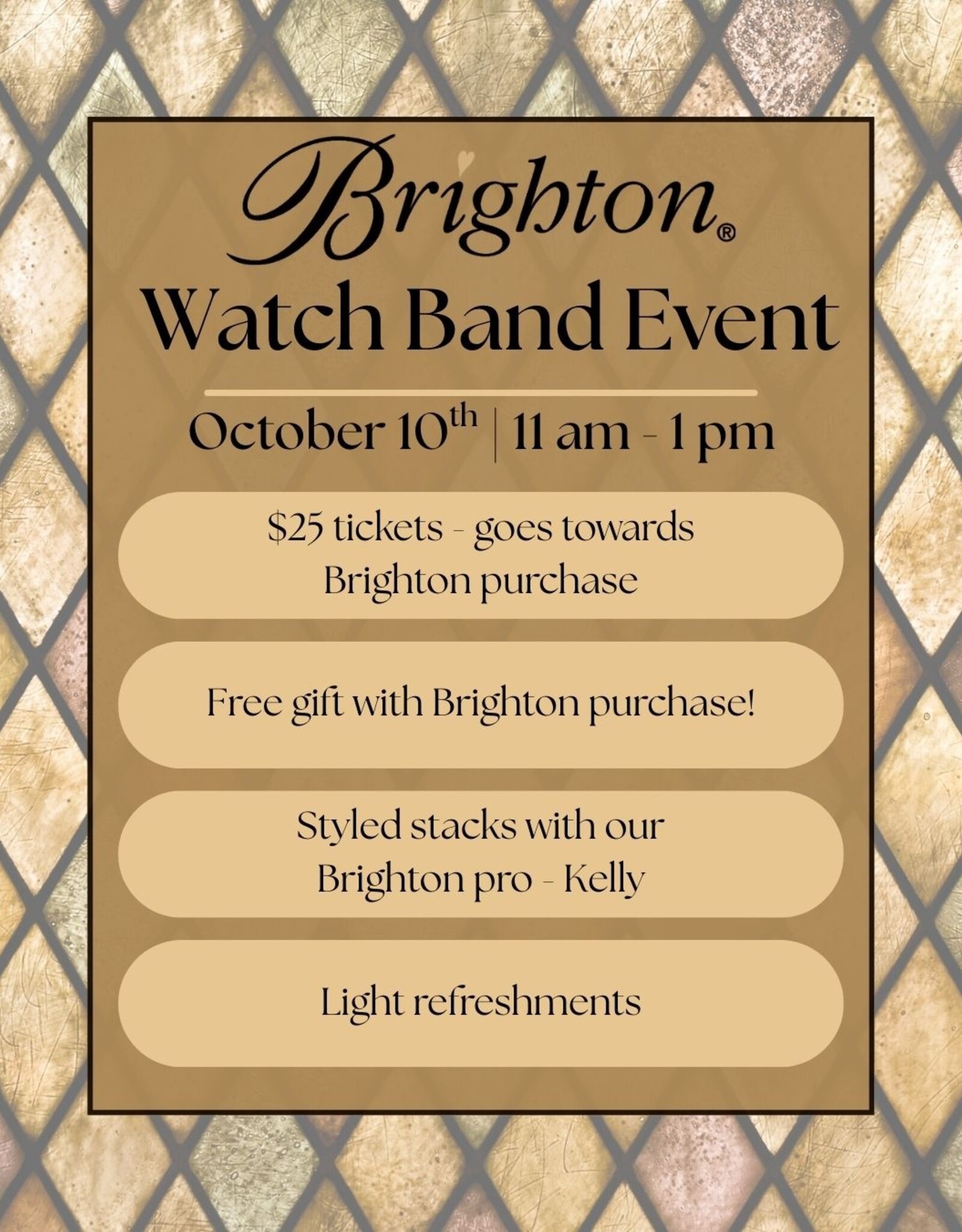 Brighton Watch Band Event