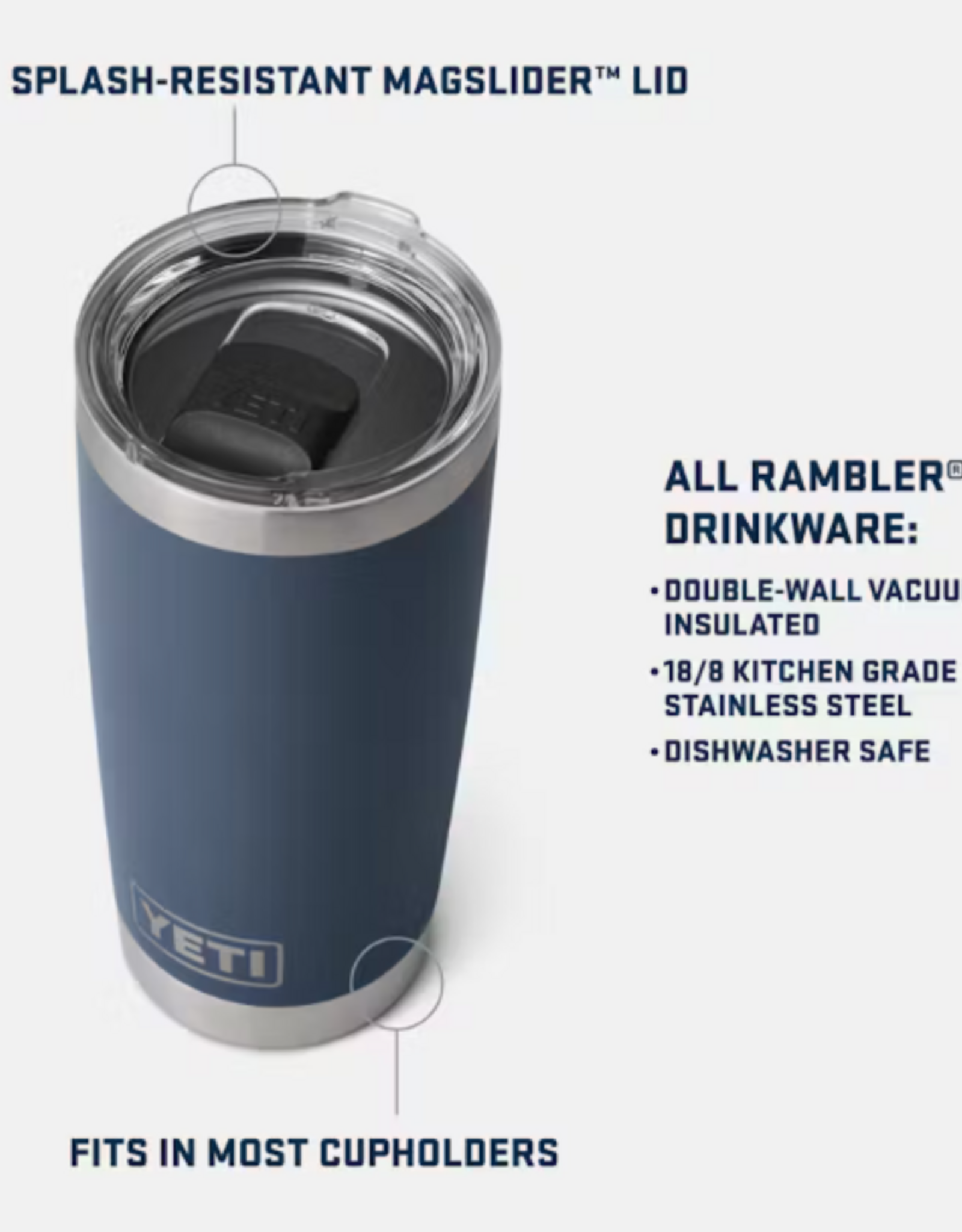 Rambler 20oz Tumbler Moon Dust