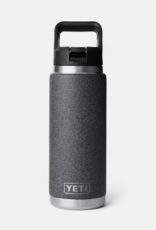 Rambler 26oz Straw Bottle Black Stone