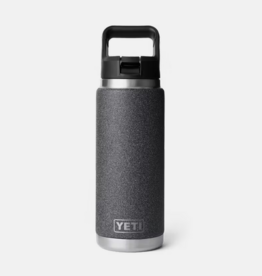Rambler 26oz Straw Bottle Black Stone
