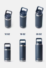Rambler 26oz Straw Bottle Black Stone