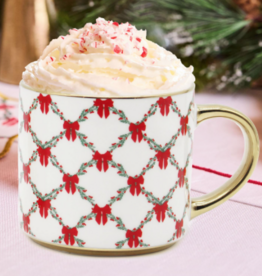 Cafe Mug Holiday Trellis
