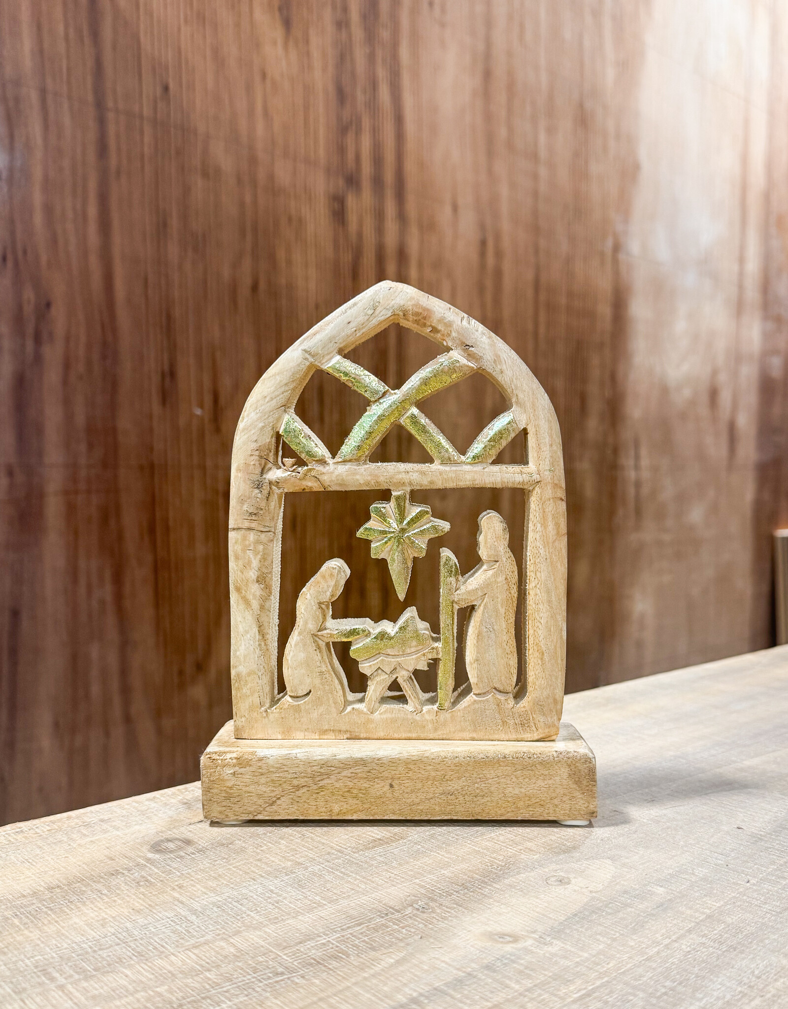 Wood Nativity