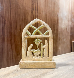 Wood Nativity
