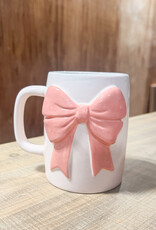 Ceramic Bow Mug Pink