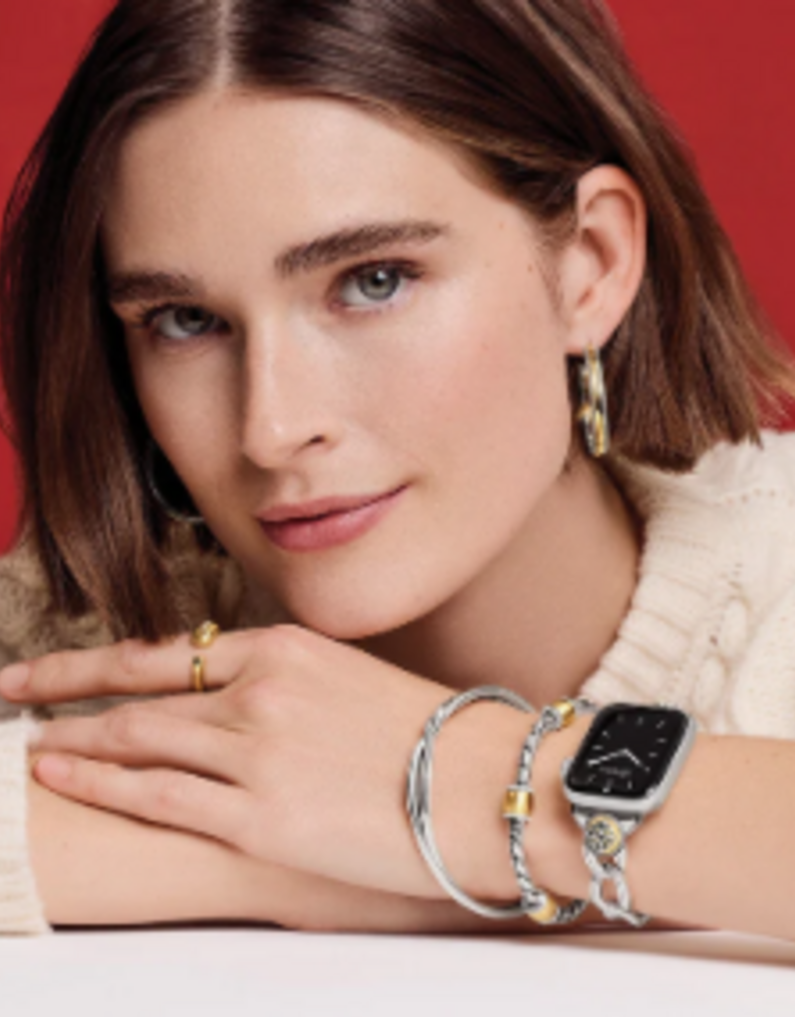 Watch Band Interlok Noir Two Tone