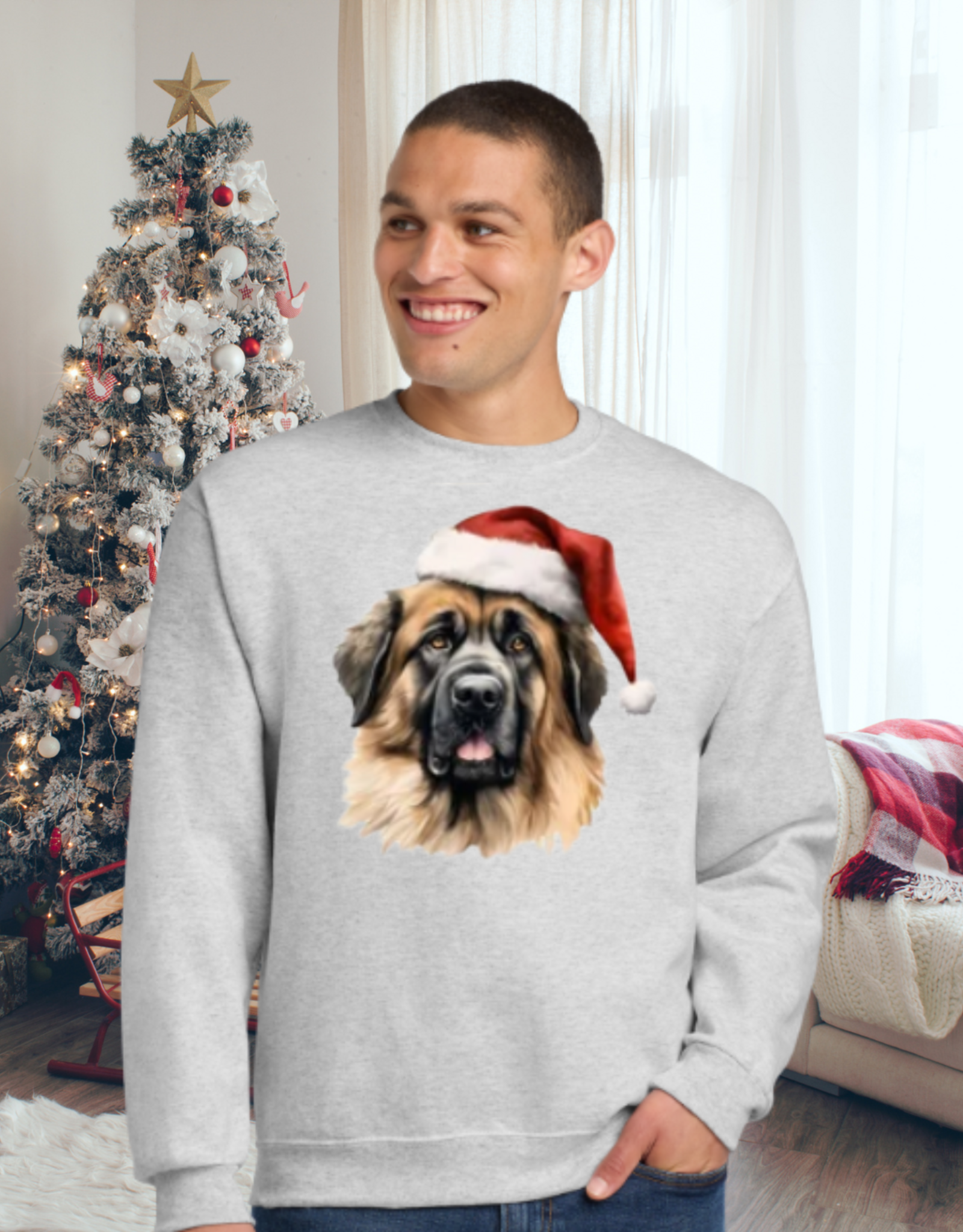 Christmas Dog Portrait Sweatshirt