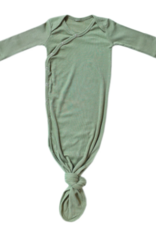 Knotted Gown Rib Knit Clover Newborn