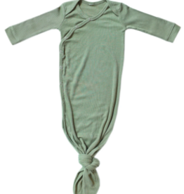 Knotted Gown Rib Knit Clover Newborn