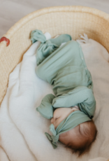 Knotted Gown Rib Knit Clover Newborn