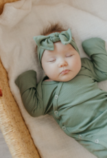 Knotted Gown Rib Knit Clover Newborn