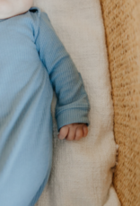 Knotted Gown Rib Knit Atlantic Newborn