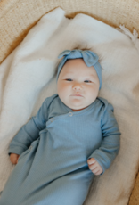 Knotted Gown Rib Knit Atlantic Newborn
