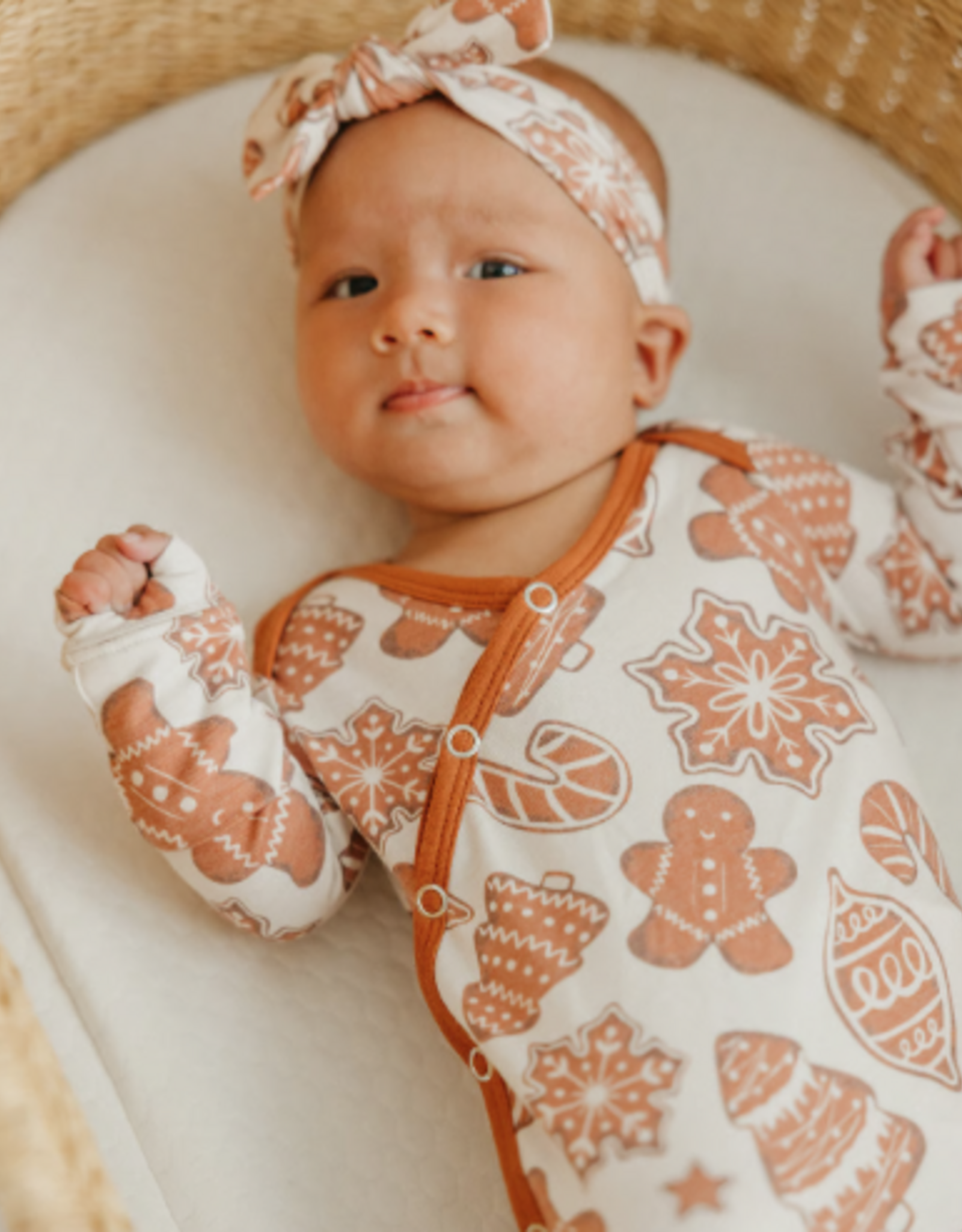 Knotted Gown Gingerbread Newborn