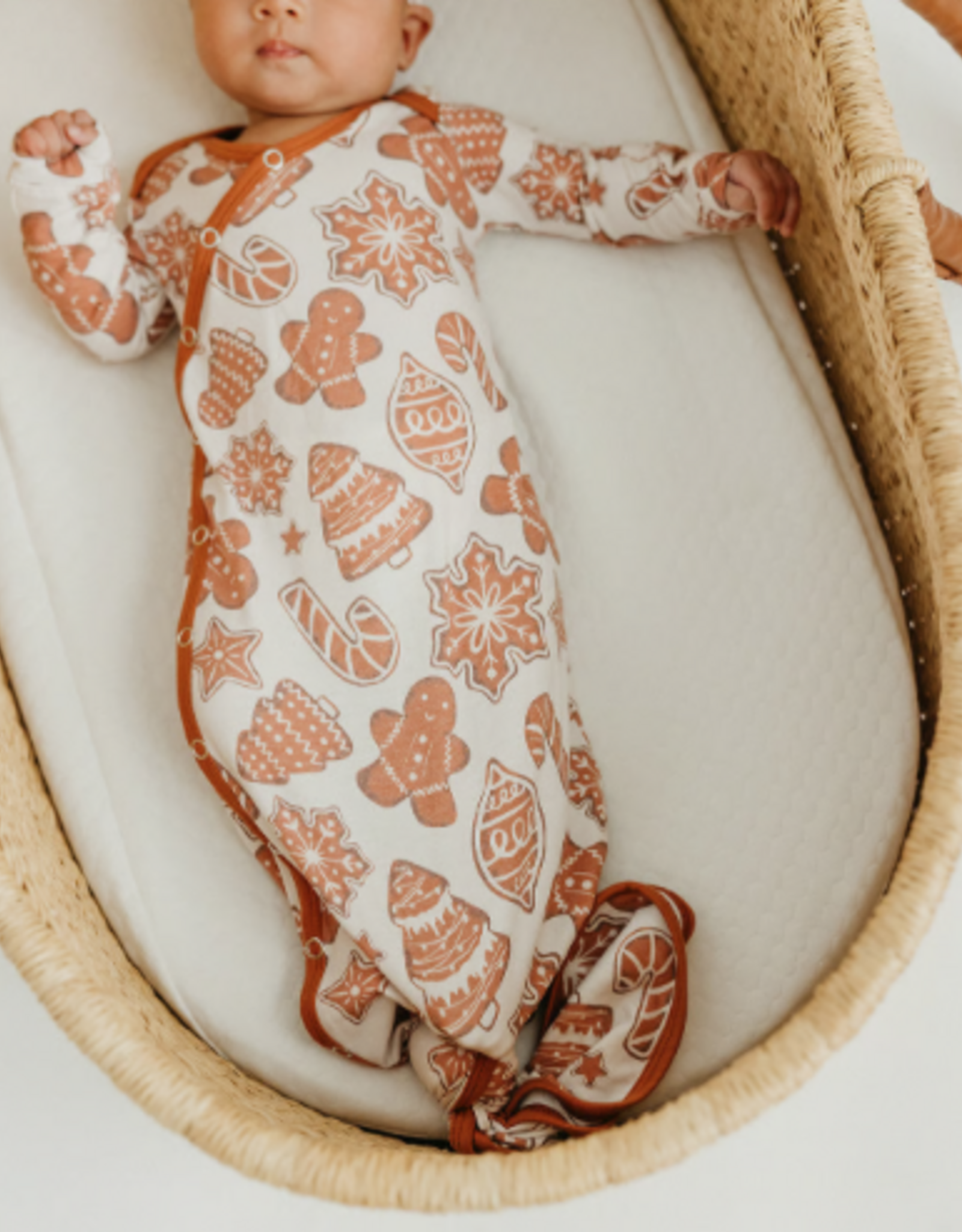 Knotted Gown Gingerbread Newborn