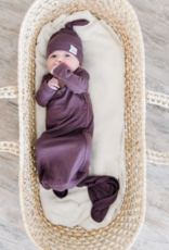 Knotted Gown Plum Newborn