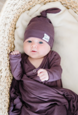 Knotted Gown Plum Newborn