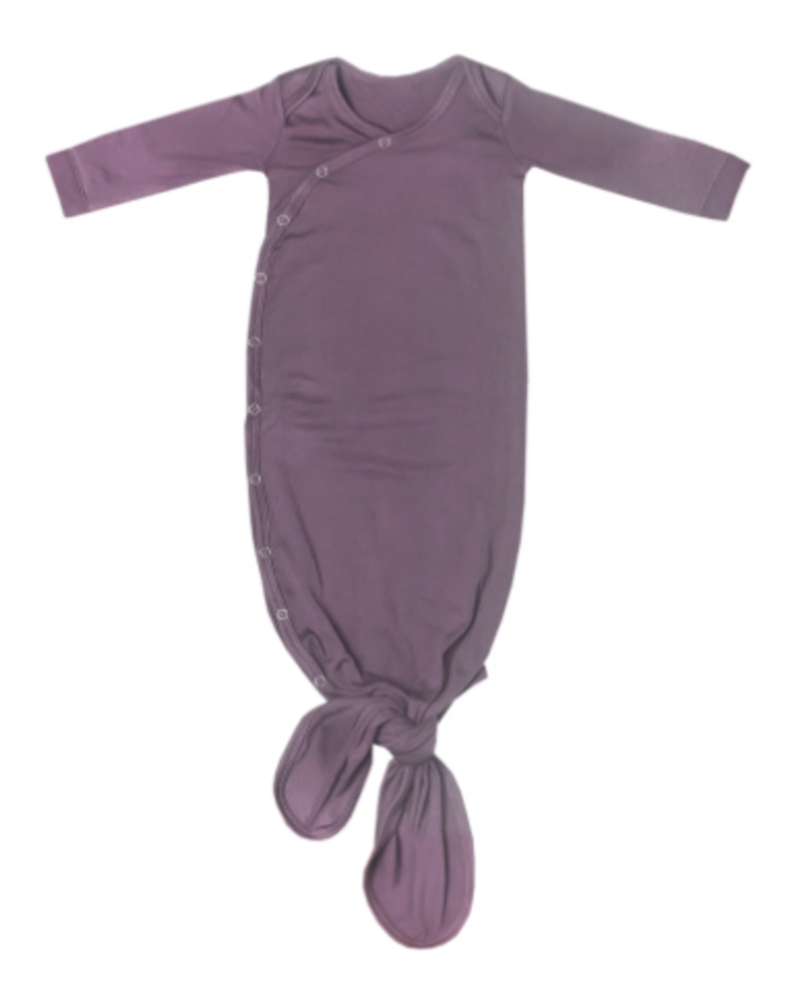 Knotted Gown Plum Newborn