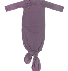 Knotted Gown Plum Newborn