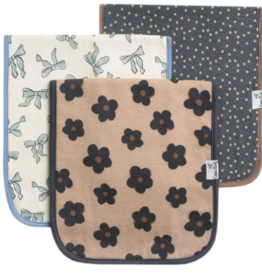 Burp Cloth Set Gemma In Tan 3pk