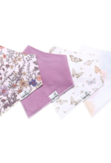 Bandana Bib Set Flora 4pk