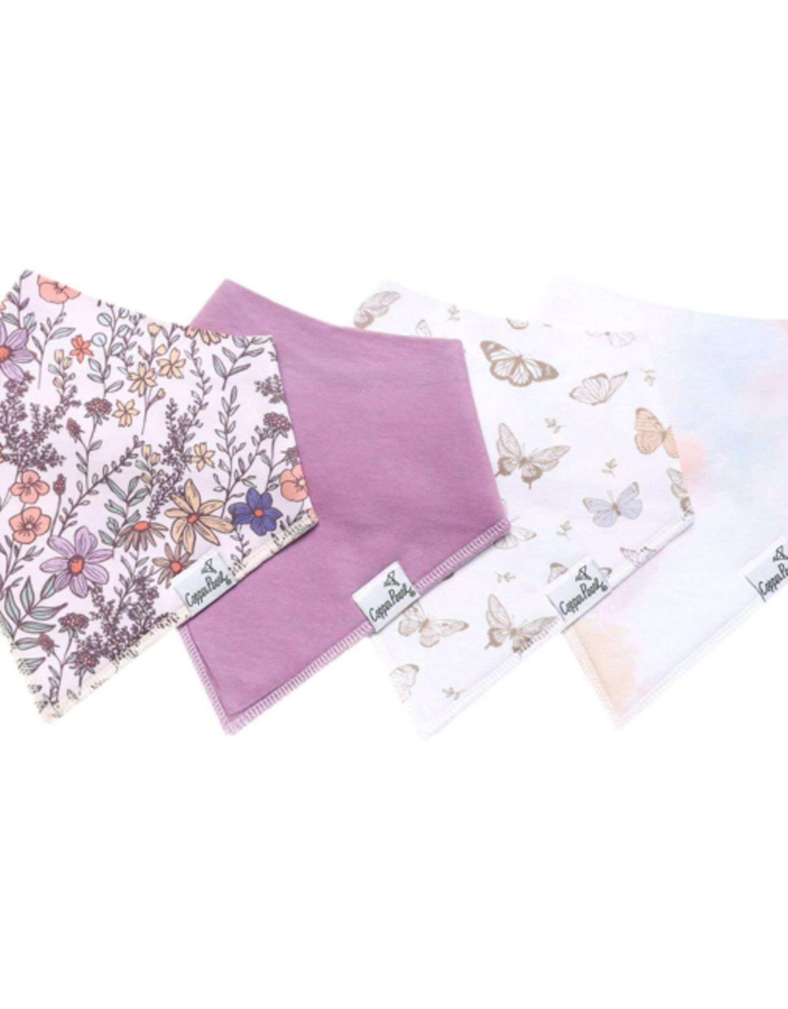 Bandana Bib Set Flora 4pk