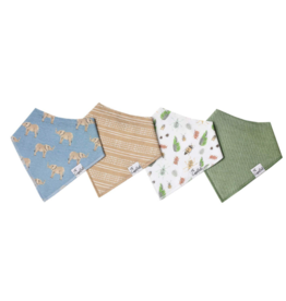 Bandana Bib Set Peanut 4pk