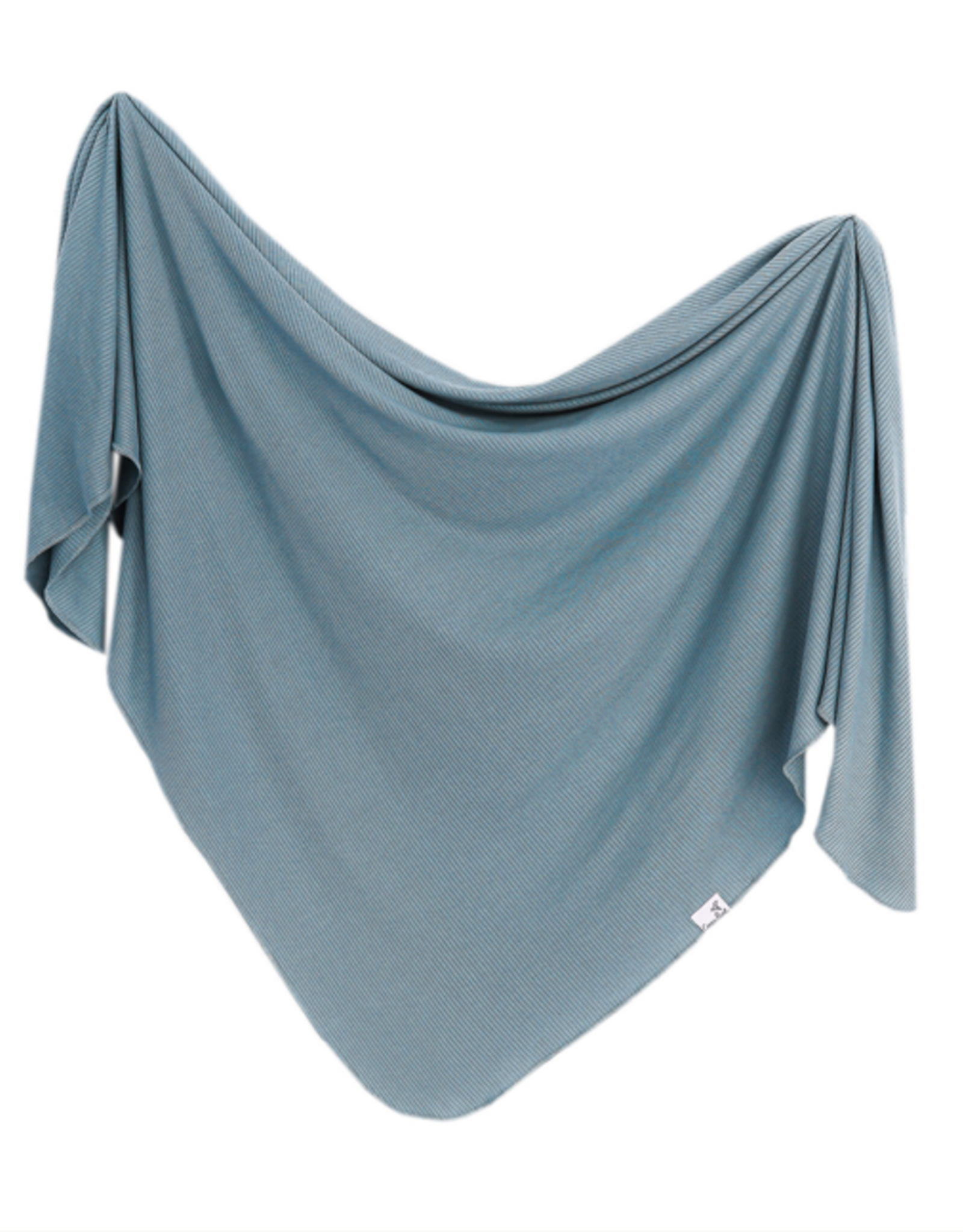 Rib Knit Blanket Atlantic