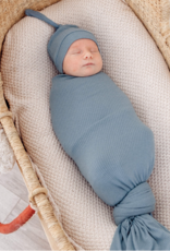 Rib Knit Blanket Atlantic