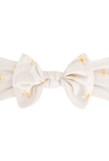 Knit Headband Bow Gemma In Tan