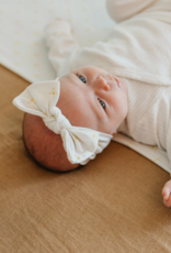 Knit Headband Bow Gemma In Tan