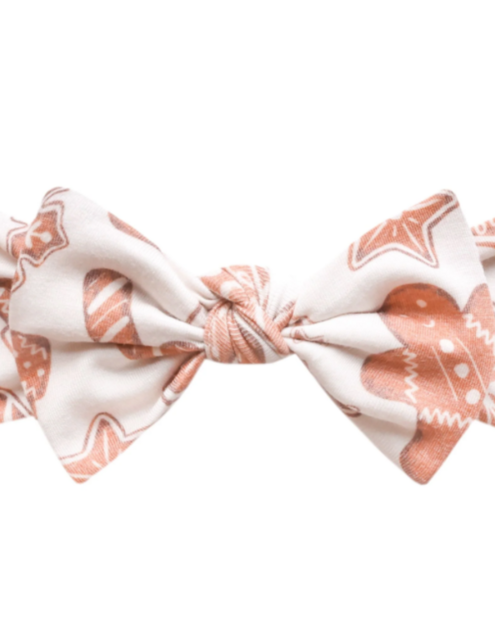 Knit Headband Bow Gingerbread