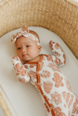 Knit Headband Bow Gingerbread