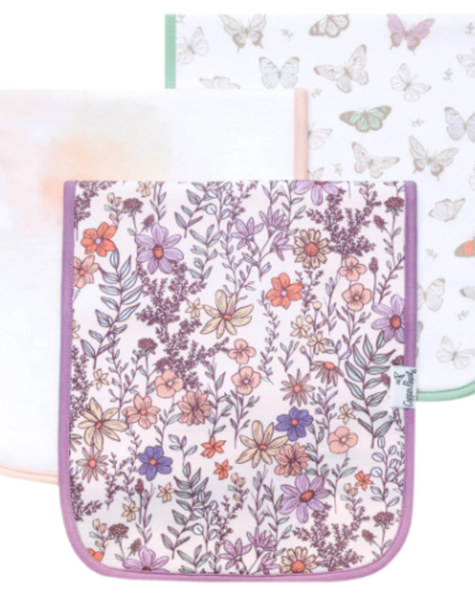Burp Cloth Set Flora 3pk