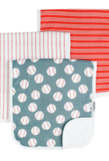Burp Cloth Set Slugger 3pk