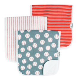 Burp Cloth Set Slugger 3pk