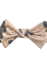 Knit Headband Bow Gemma In Tan