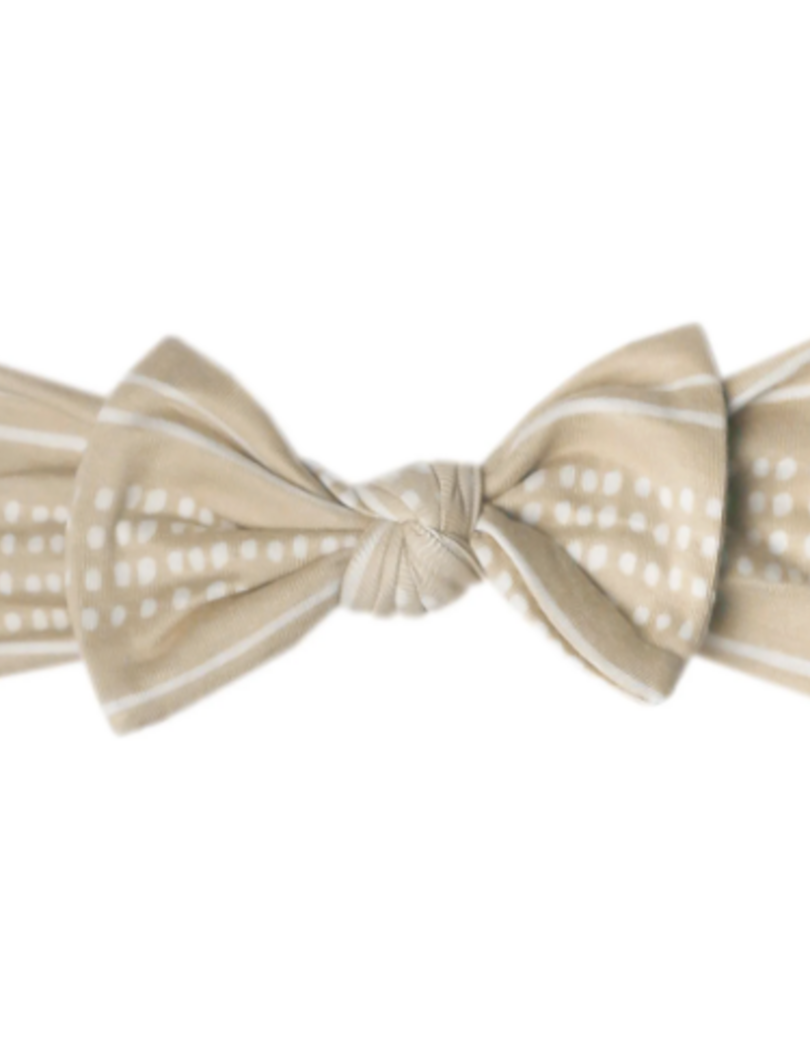 Knit Bow Headband Clay