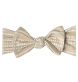 Knit Bow Headband Clay