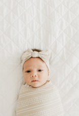 Knit Bow Headband Clay