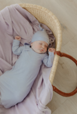 Top Knot Hat Periwinkle 0-4m