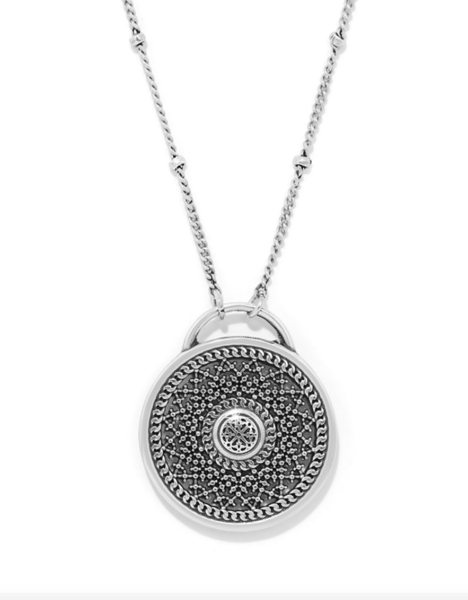 Ferrara Segreta Medallion Petite Necklace Silver-Gold OS
