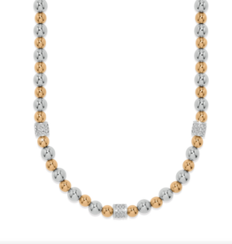 Meridian Petite Station Necklace 2 Tone
