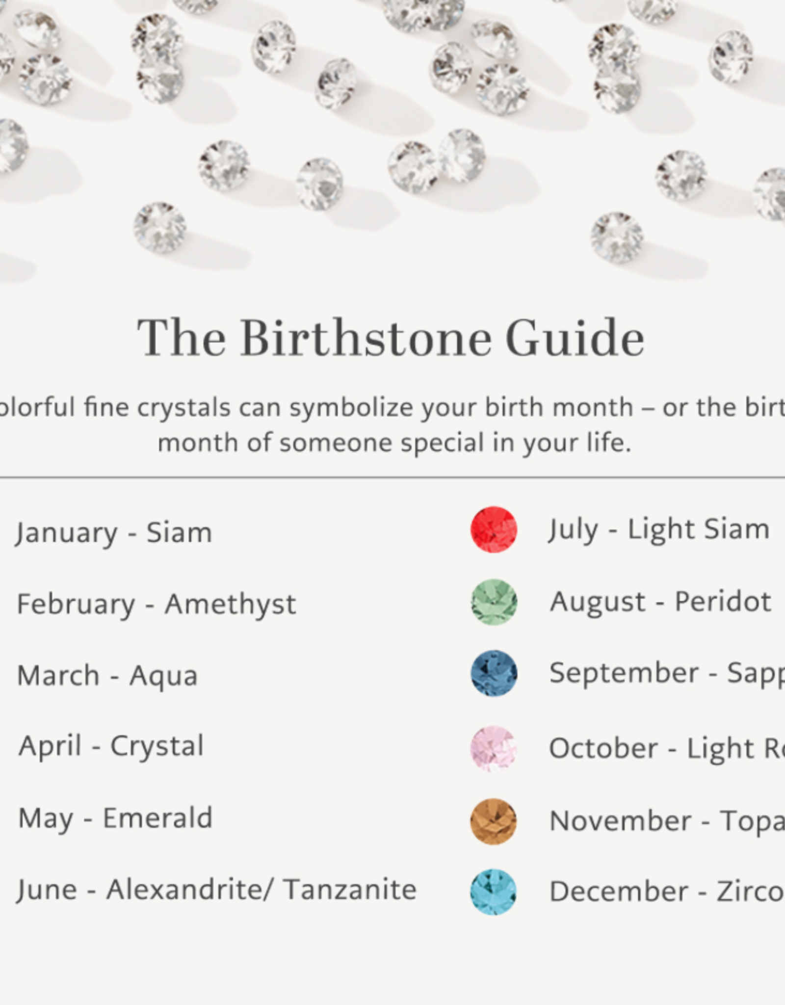 Necklace Twinkle Garnet (January)